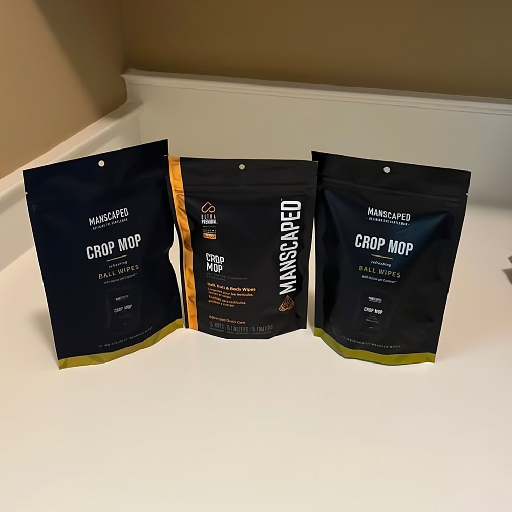 Crop Mop BALL + BUTT + BODY WET WIPES 3 packs